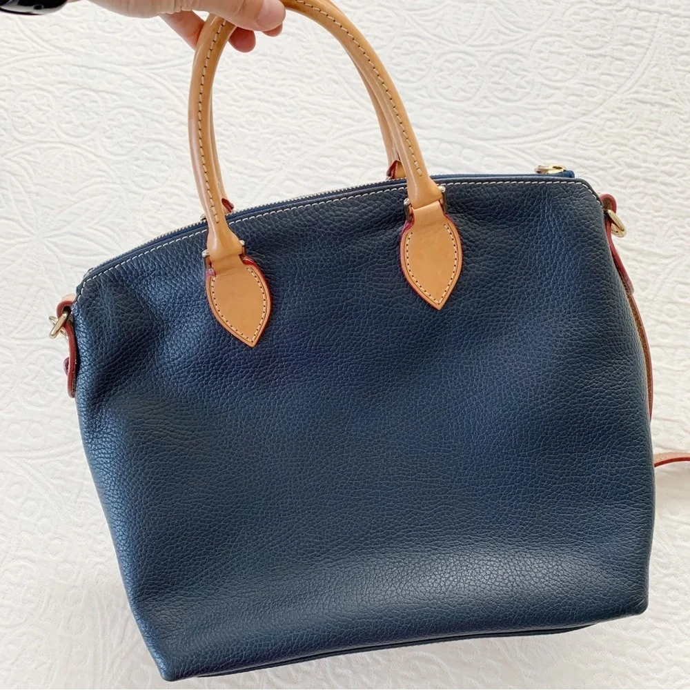 Dooney & Bourke Dillen Leather Double Pocket Satchel‎ and Matching Pouch
